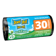 Saco para Lixo Reforçado 30l Dover Roll Super Forte 20 Unidades