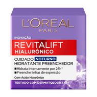 Creme Facial Anti-idade L'Oréal Paris Revitalift Hialurônico Noturno 49g