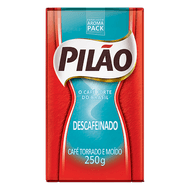 Café Torrado e Moído a Vácuo Descafeinado Pilão Pacote 250g