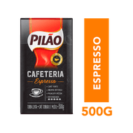 Café Torrado e Moído a Vácuo Espresso Pilão Cafeteria Pacote 500g