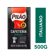Café Torrado e Moído a Vácuo Italiano Pilão Cafeteria Pacote 500g
