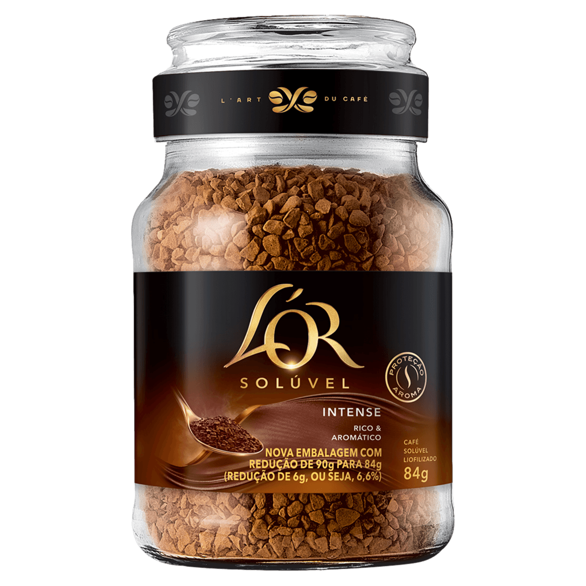 Café Solúvel Liofilizado Intense L'Or Vidro 84G - Super Muffato