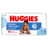 Fralda Descartável Infantil Huggies Tripla Proteção G Pacote 36 Unidades