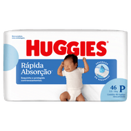Fralda Huggies Infantil Tripla Proteção P 46 Unidades