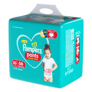 Fralda Descartável Infantil Pants Pampers Ajuste Total XG Pacote 66 Unidades