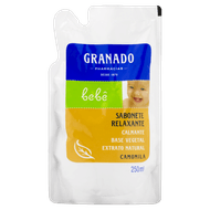 Sabonete Líquido Camomila Granado Bebê Sachê 250ml Refil