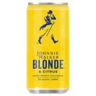 Bebida Mista Alcoólica Gaseificada Citrus Johnnie Walker Blonde Lata 269ml