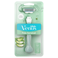 Aparelho Recarregável e Carga para Depilar Pele Sensível Gillette Venus