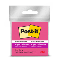 Bloco de Notas Post-it Adesivo Rosa 45 Folhas